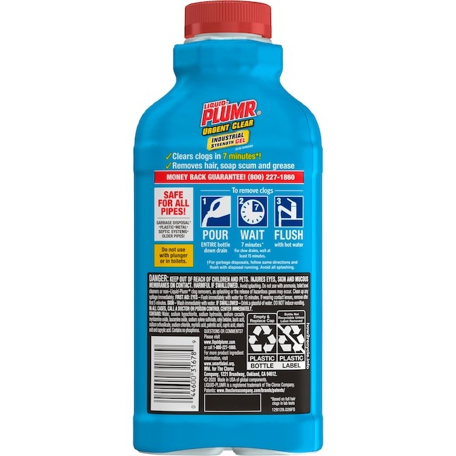 LiquidPlumr Urgent Clear 17fl oz Drain Cleaner 4460031678 Best