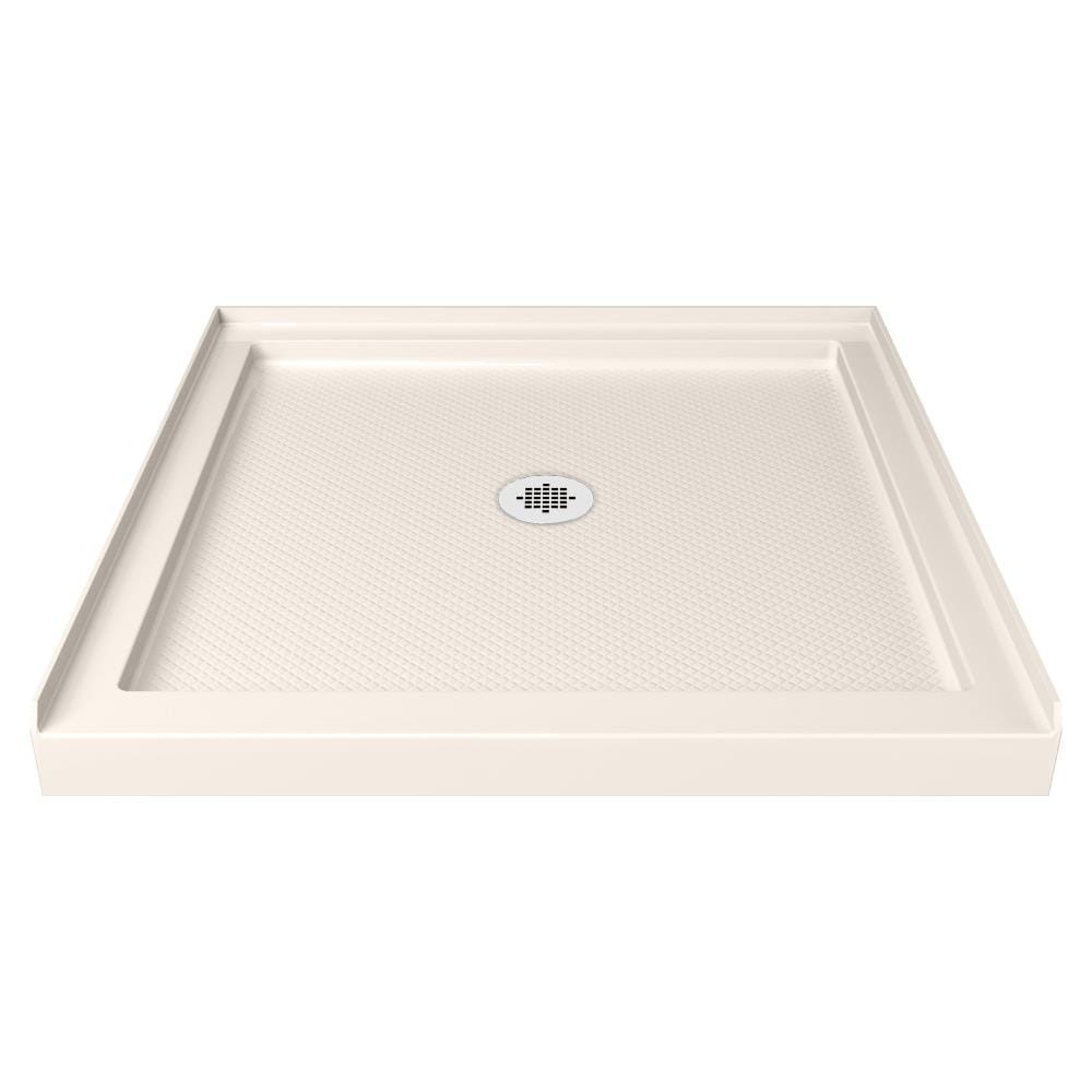 Dreamline Slimline Duschwanne – 91,4 X 91,4 Cm, Weiß, Acryl/ABS, Rutschfester Boden, Mit Integriertem Fliesenflansch