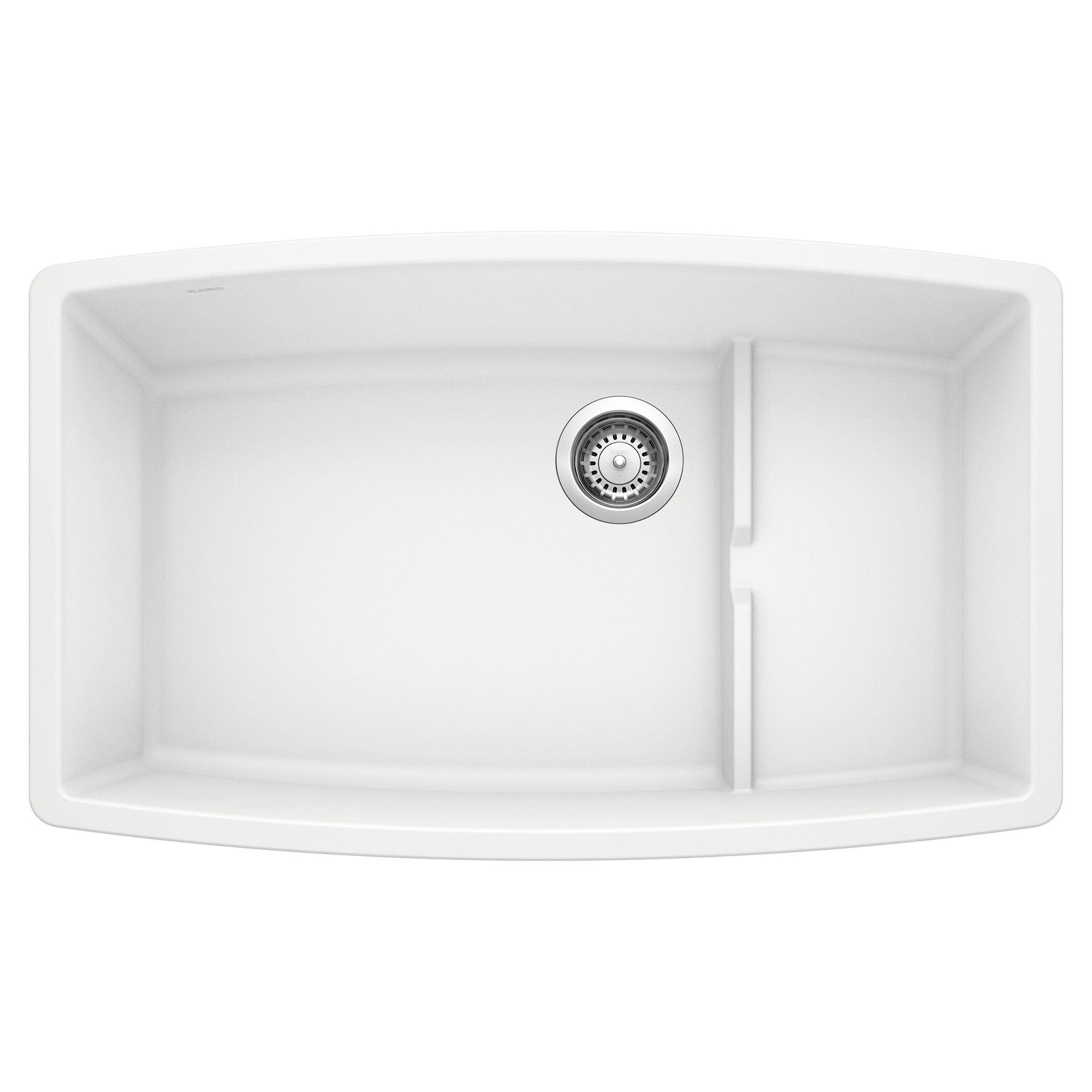 Blanco Performa Cascade Silgranit Undermount 32-in x 19.5-in White ...