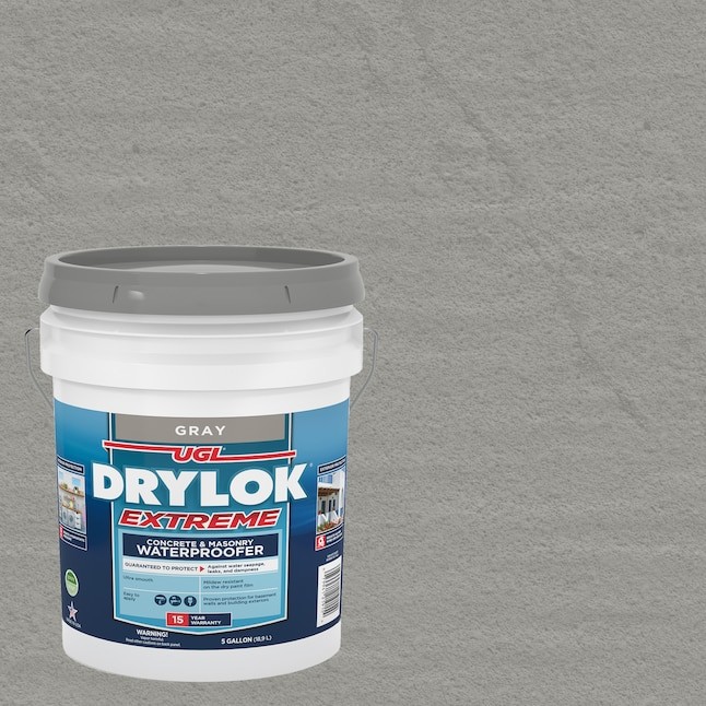 DRYLOK Extreme Gray Flat Solid Latex Mildew Resistant Mold Resistant