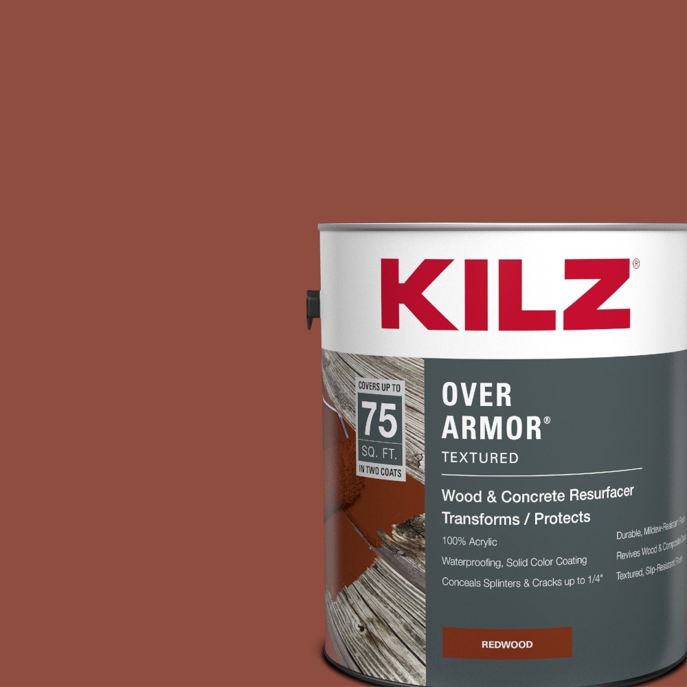 KILZ Over Armor Textured Redwood Textured Matte Exterior Antiskid