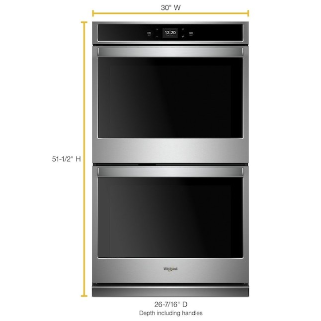Whirlpool Smart 30in Smart Double Electric Wall Oven (Stainless Steel