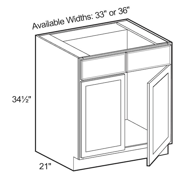 Luxxe Nevada 36in W x 34.5in H x 21in D Mythic Blue