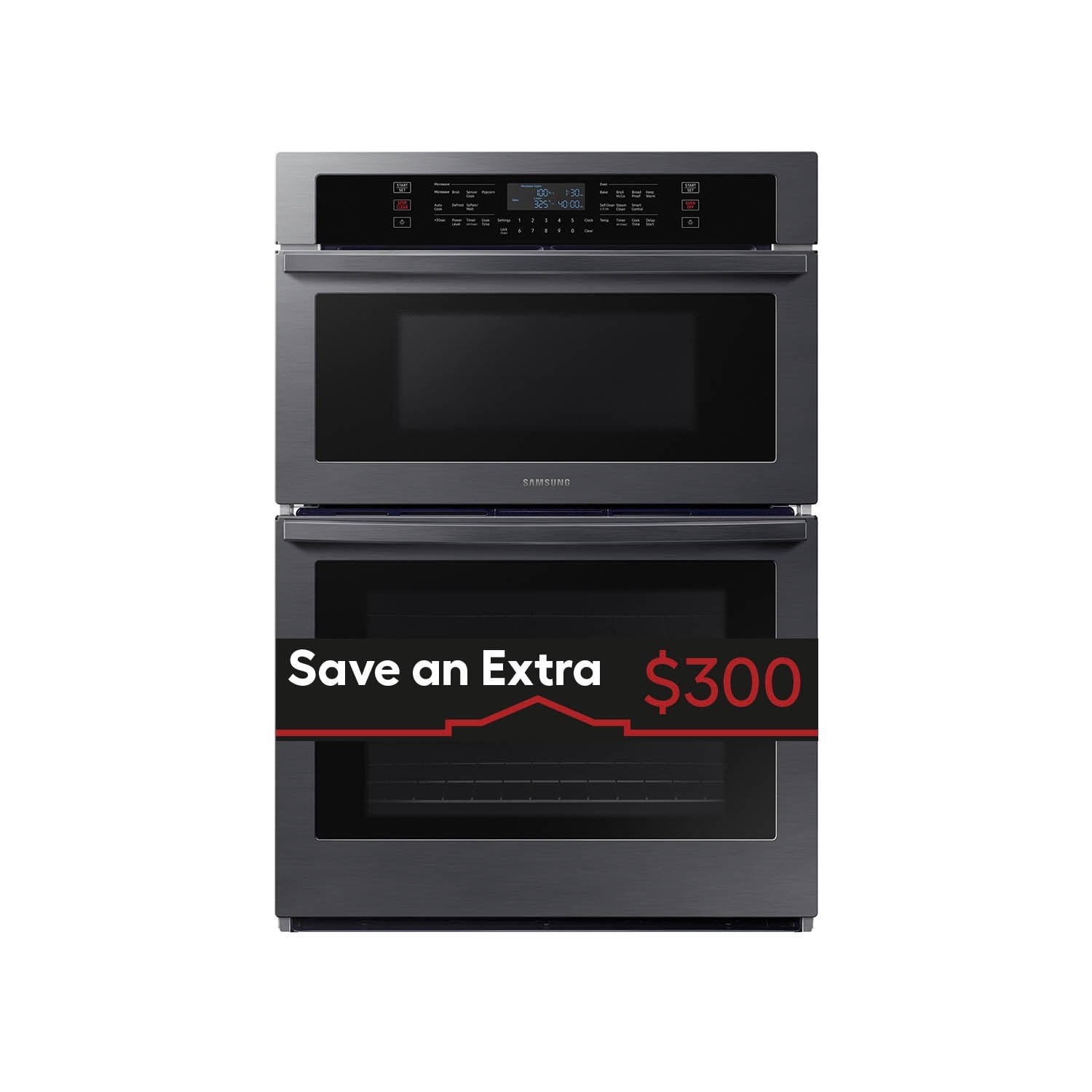 Samsung 30in Selfcleaning Fingerprintresistant Smart Microwave Wall