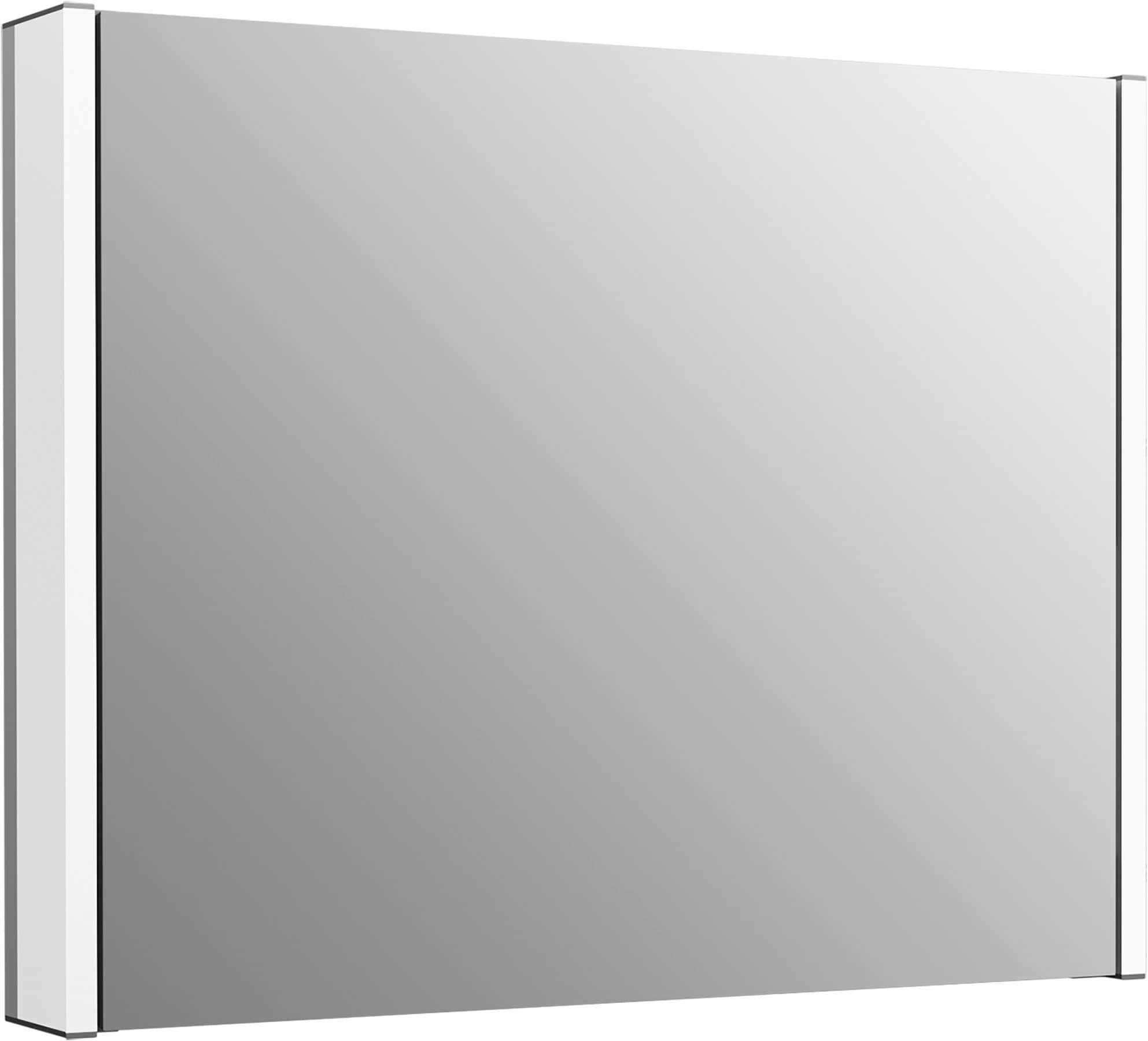 KOHLER Maxstow 32-in x 24-in Lighted LED Surface Mount Dark Anodized ...