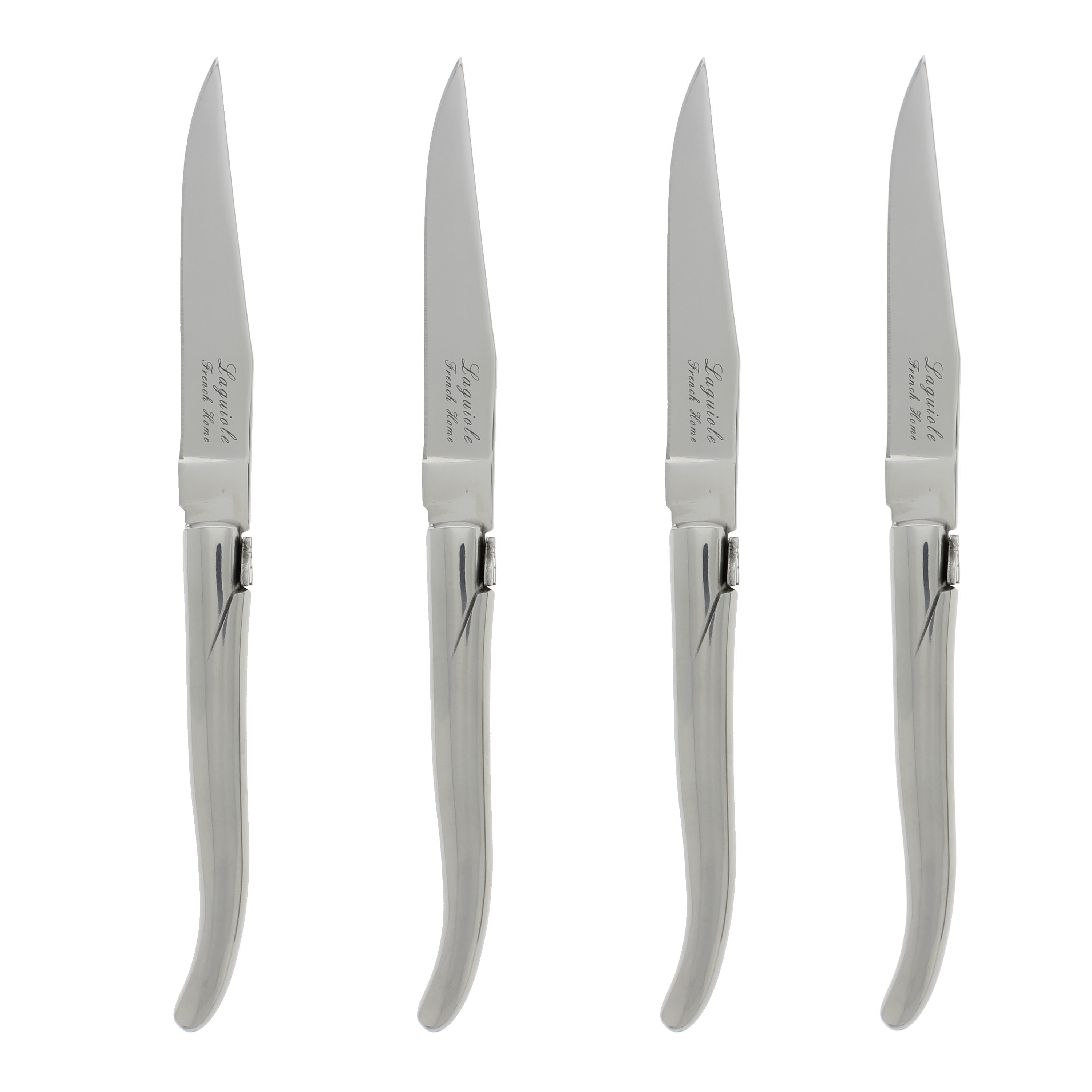 French Home Laguiole Connoisseur Solid Stainless Steel Steak Knives