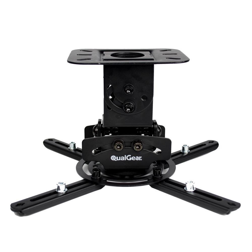 QualGear Universal LowProfile Projector Ceiling Mount, Black PRB717