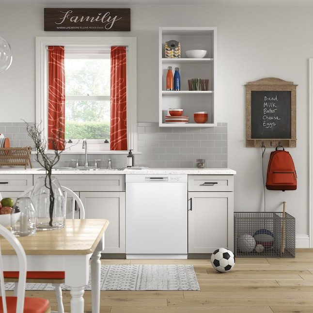 Hotpoint Front Control 24in BuiltIn Dishwasher (White), 60dBA