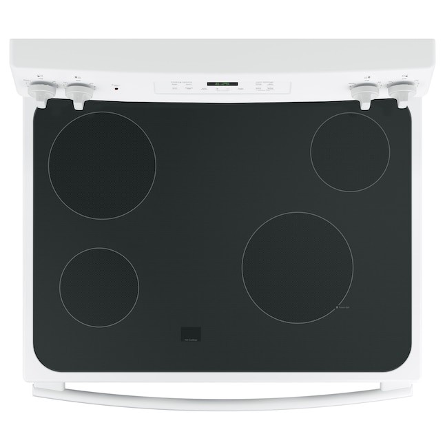 GE 30in Smooth Surface 4 Elements 5.3cu ft SelfCleaning Freestanding