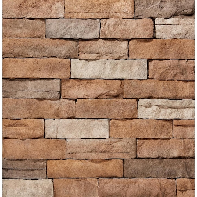 ClipStone Ledgestone Flats 5sq ft Tan Manufactured Stone Veneer in Off