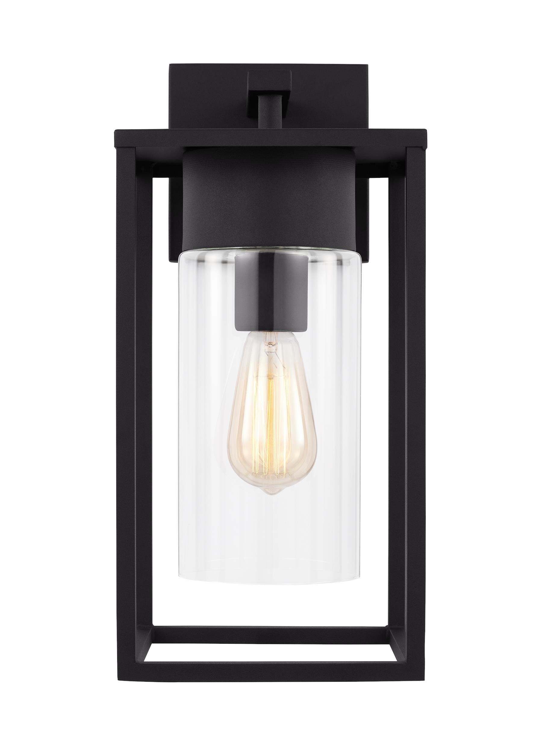 Generation Lighting Vado 1-Light 17-in H Black Outdoor Wall Light ...