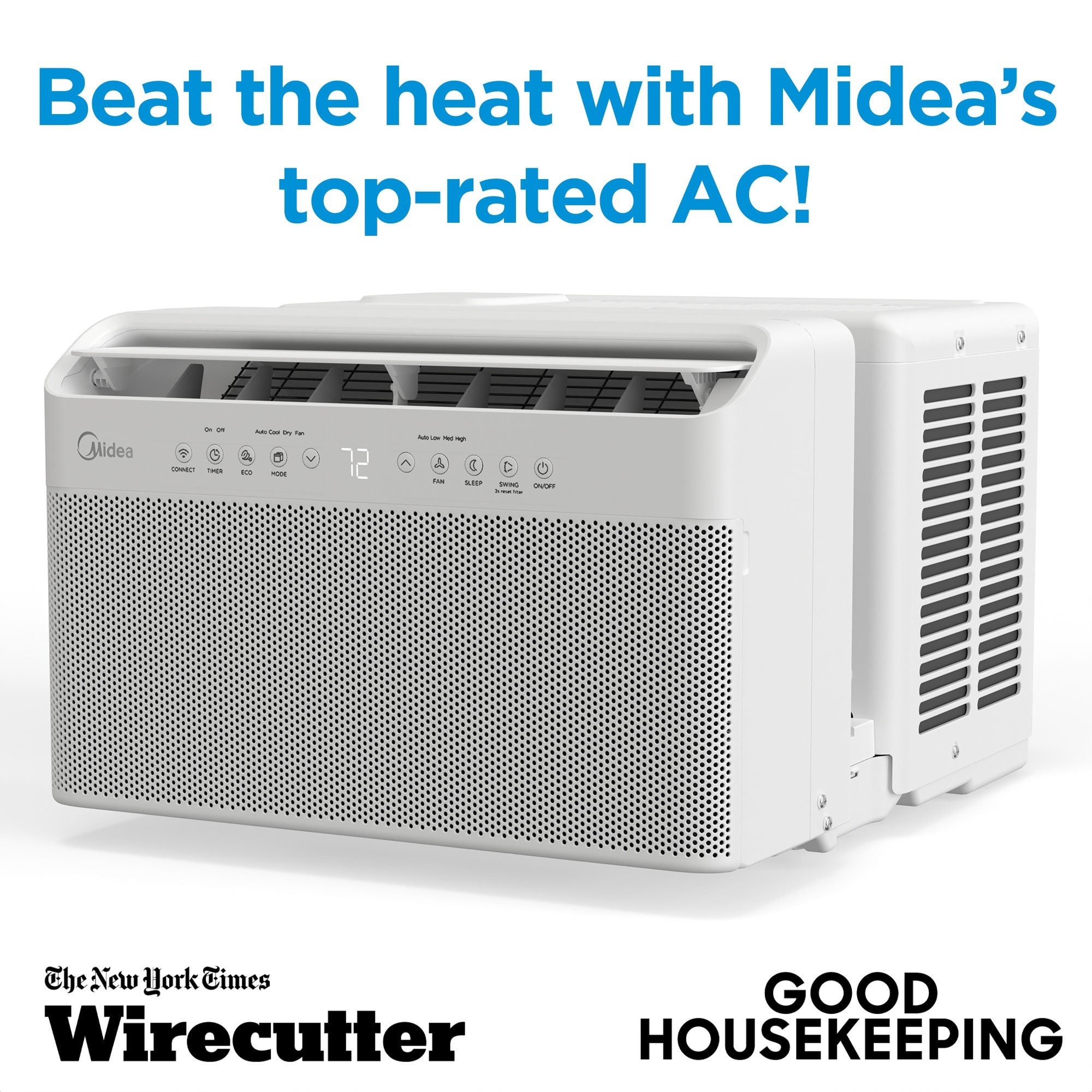 Midea UShaped 350sq ft Window Air Conditioner with Remote (115Volt