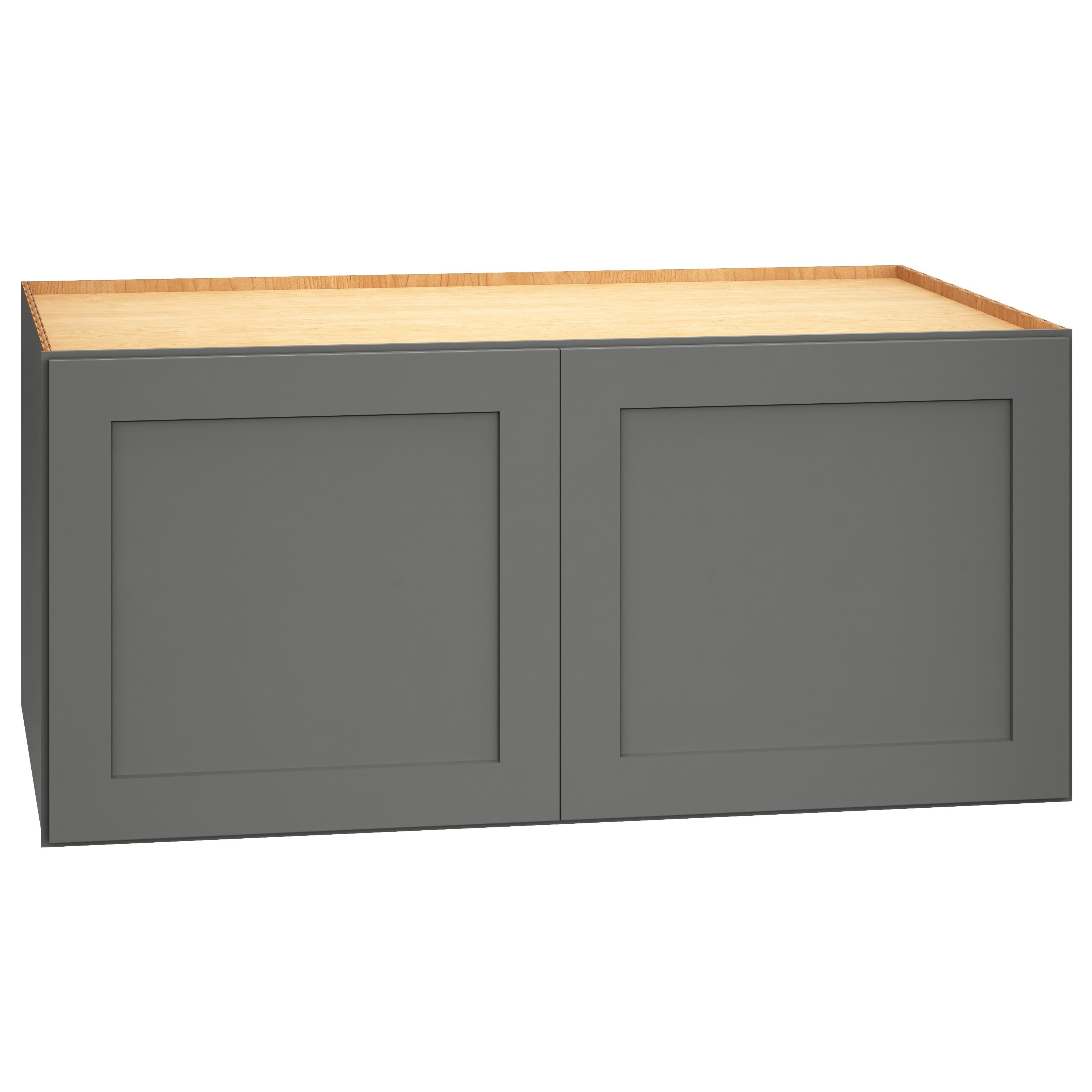 Diamond Express Jamestown 24-in W x 39-in H x 12-in D Cloud Gray Wall Fully Assembled Plywood Cabinet (Recessed Panel Shaker Door Style)