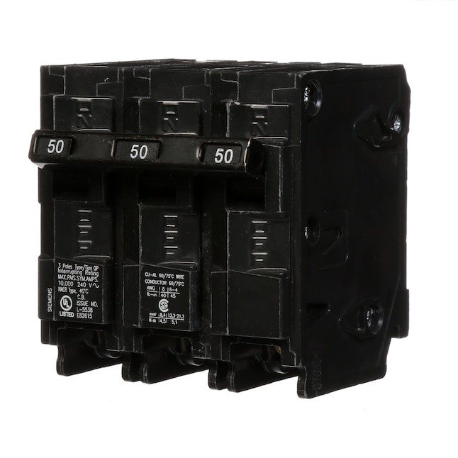 Siemens QP 50 Amp 3 Pole Main Circuit Breaker Q350 Best Deals And siemens-qp-50-amp-3-pole-main-circuit-breaker-q350-best-deals-and