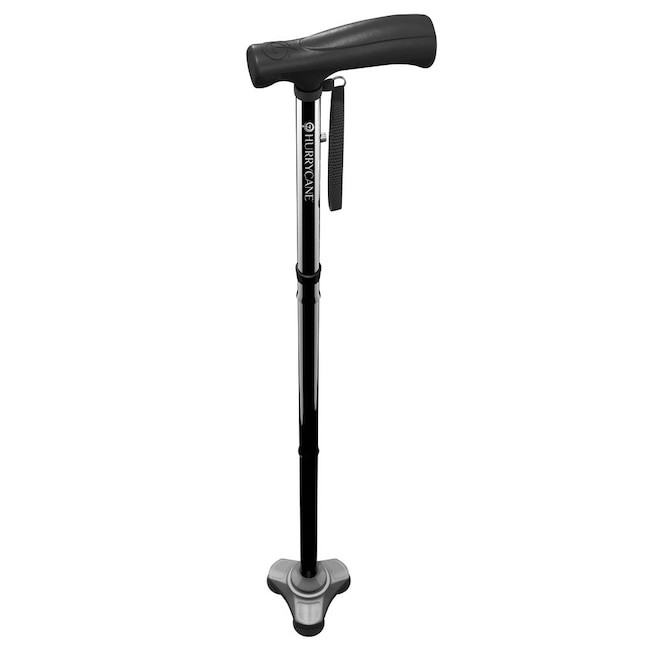 HurryCane 37.5in Adjustable Height Aluminum Offset Medical Walking