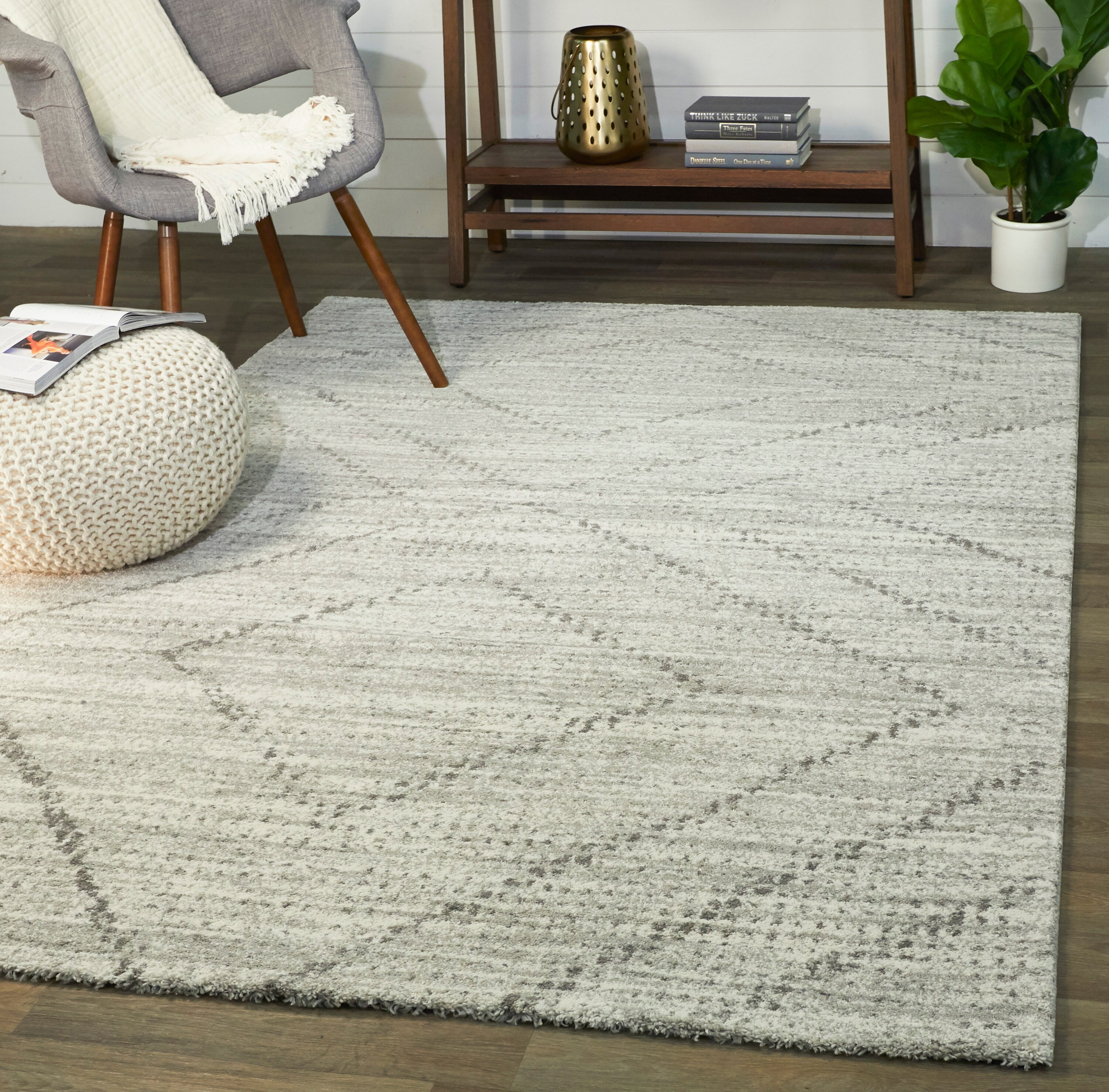 Balta Sienna 8 X 10 (ft) Grey Indoor Geometric Area Rug in Gray ...