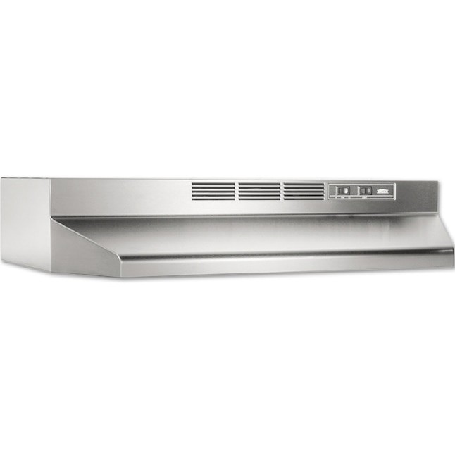 Broan 30in Ductless Stainless Steel Under Range Hoods