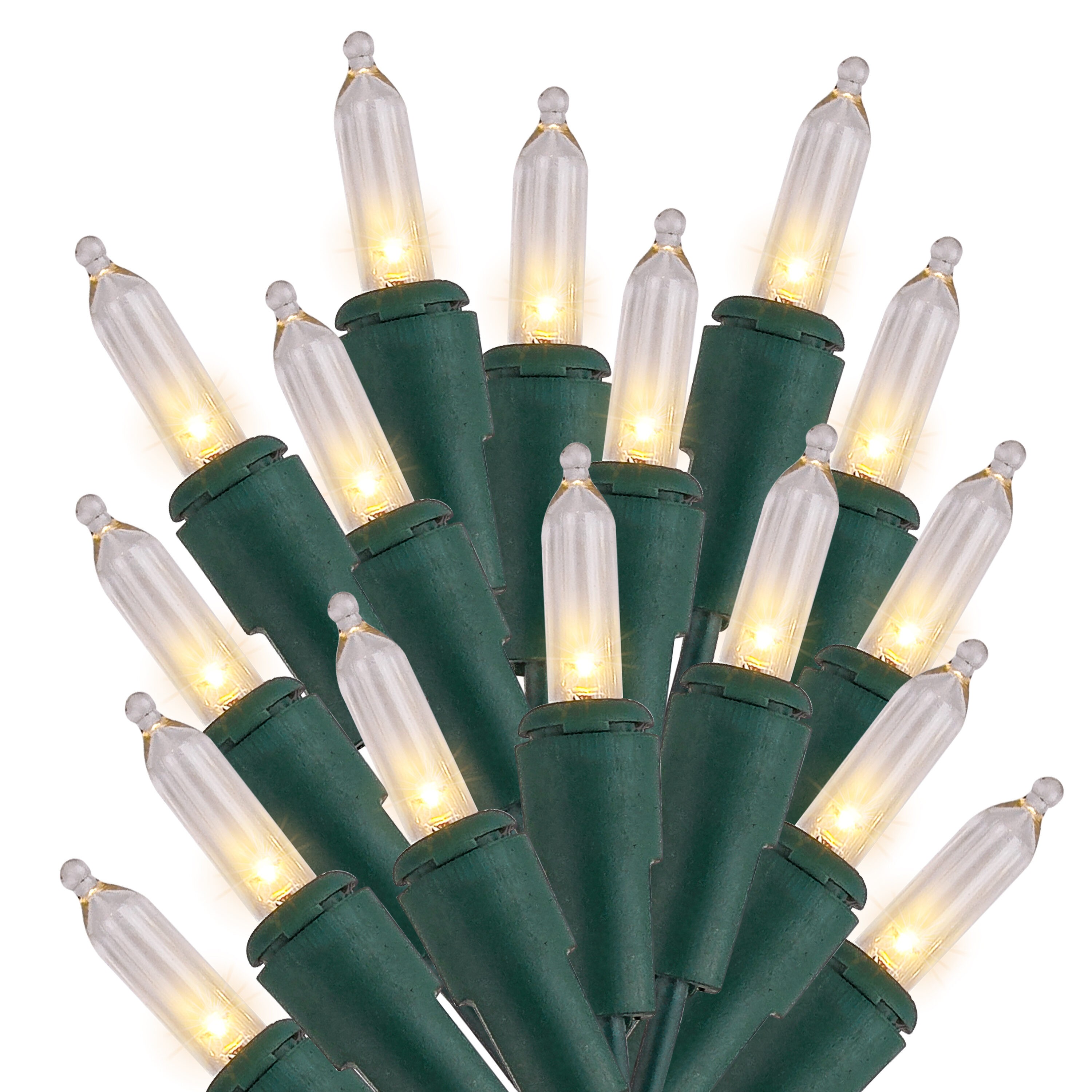 Joiedomi 150-Count 38.7-ft Multi-function White LED Plug-In Christmas ...