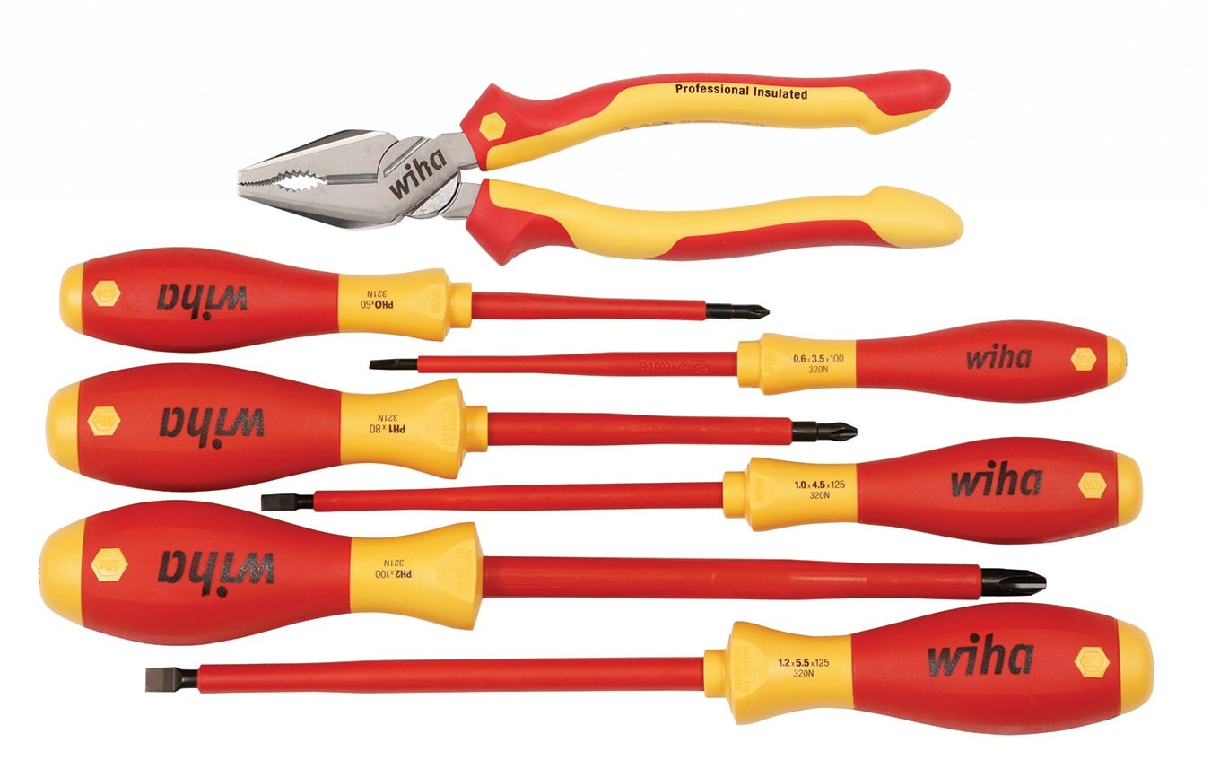 Wiha 7-Piece Composite Handle Insulated Assorted Screwdriver Set ...