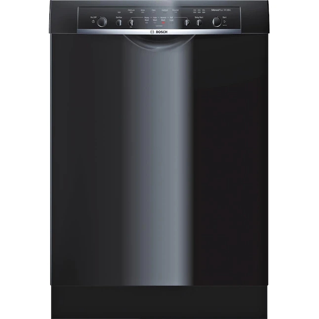 Bosch 100 Series Front Control 24in BuiltIn Dishwasher (Black), 50