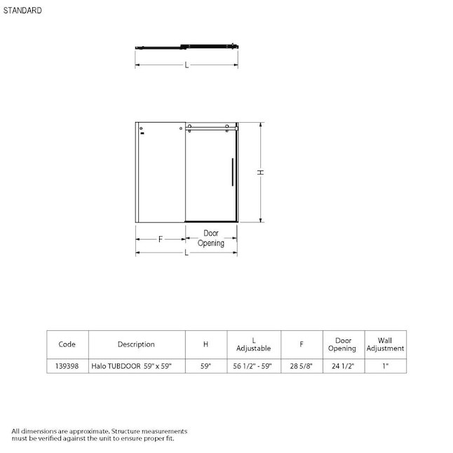 MAAX Utile by Maax Marble Carrara 5Piece 32in x 60in x 81in Bathtub