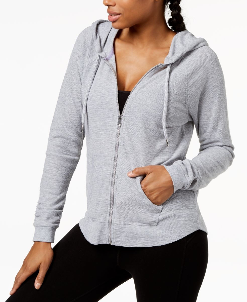Ruched-Sleeve Zip Hoodie, XS-3X Best Deals and Price History at ...
