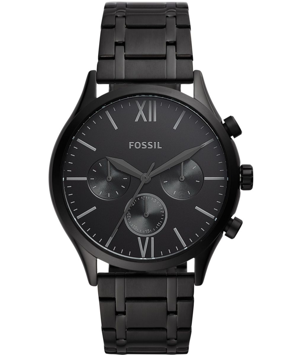 Fossil Men's Fenmore Multifunction Black Bracelet Watch 44mm Best Deals ...