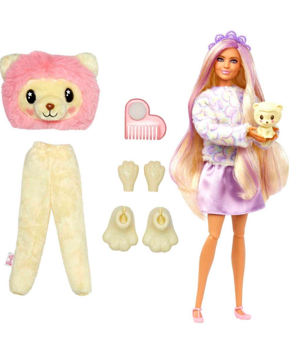 Barbie Cutie Reveal Slumber Party Gift Set with 2 Dolls & 2 Pets, 35+  Surprises, Cozy Cute Tees