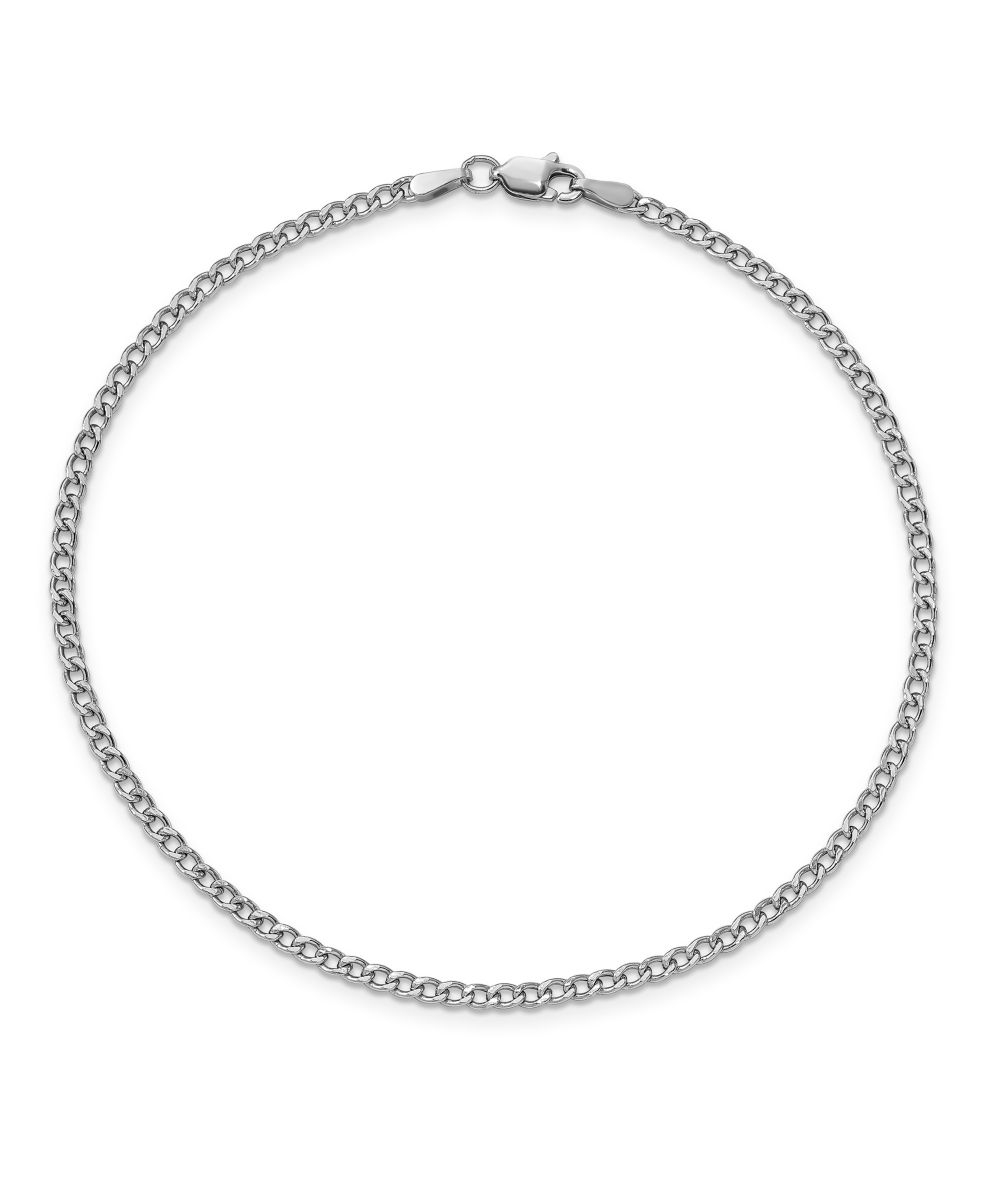 PRIMROSE Sterling Silver Curb-Link Chain Necklace