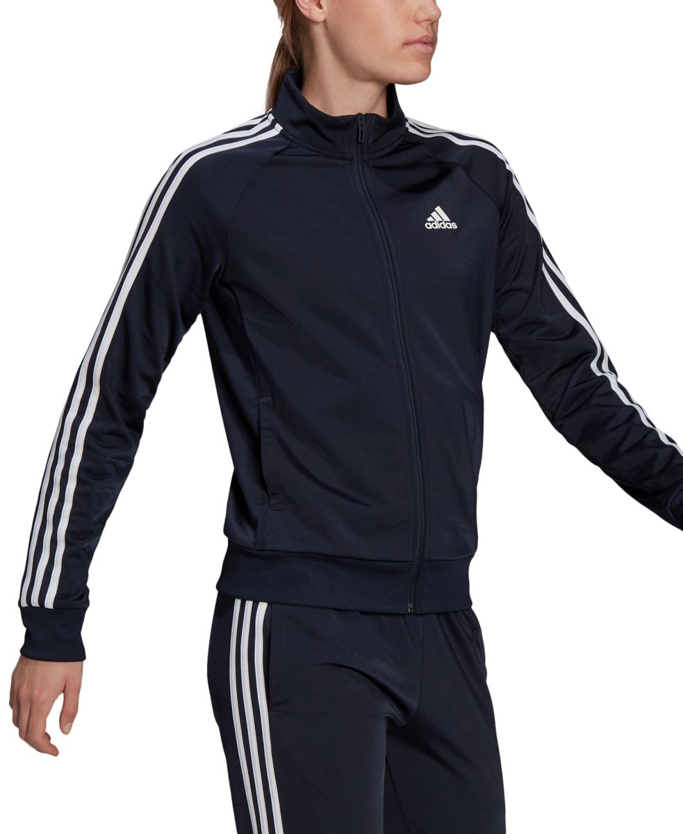 Women's 3-Stripe Tricot Track Jacket, XS-4X Best Deals and Price ...