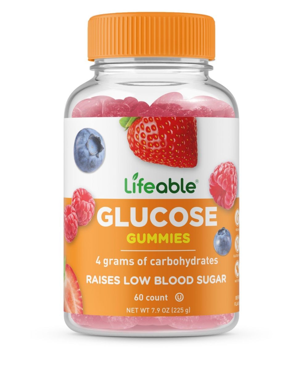 Glucose Gummies Raise Low Blood Sugar Great Tasting Natural Flavor