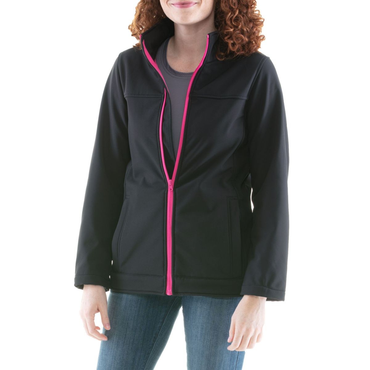 Women's Warm Softshell Jacket Full Zip with Micro Fleece Lining Best