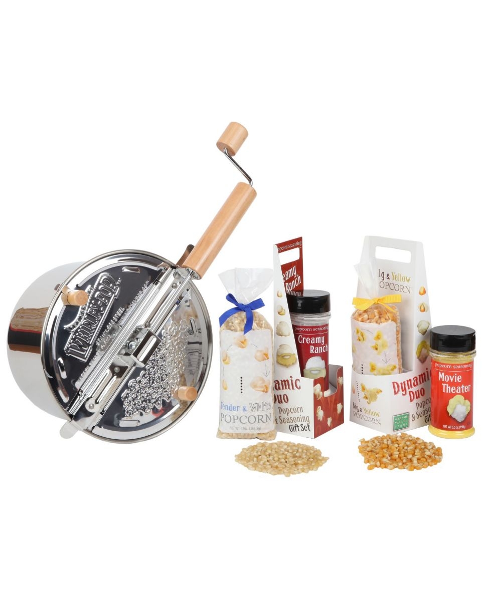 Wabash Valley Farms Stainless Steel WhirleyPop Popcorn Popper Gift Set Best Deals and Price