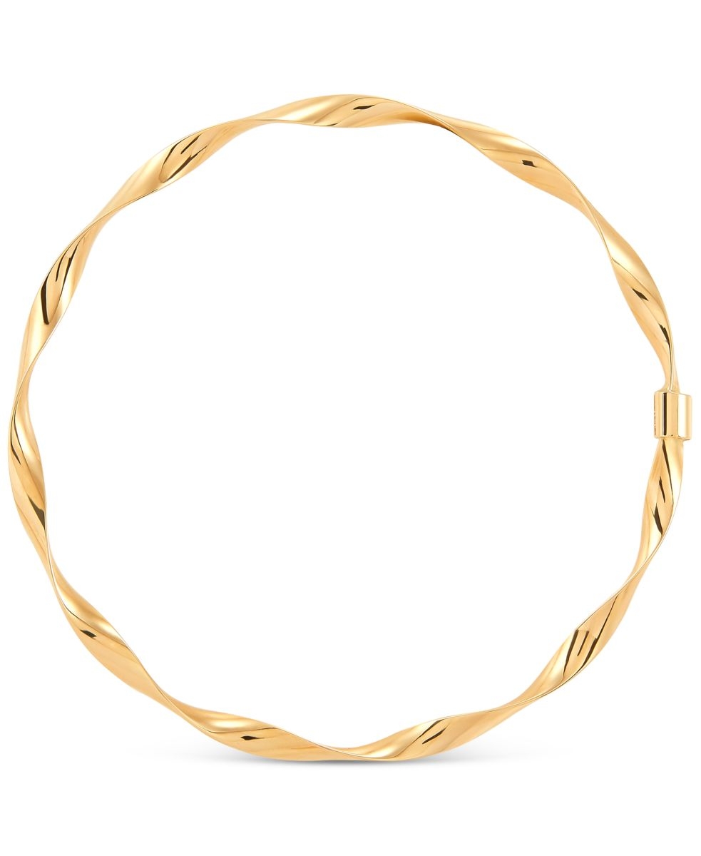 4.2mm Paper Clip Solid Link Chain Bracelet in 14K Gold - 7.5