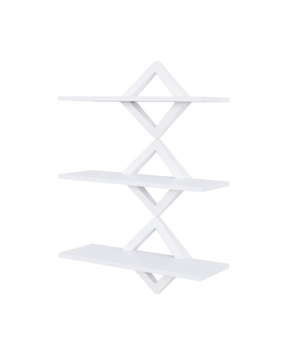 Danya B. Diamonds 3-Level Wall Mount Shelving System - White Best Deals ...