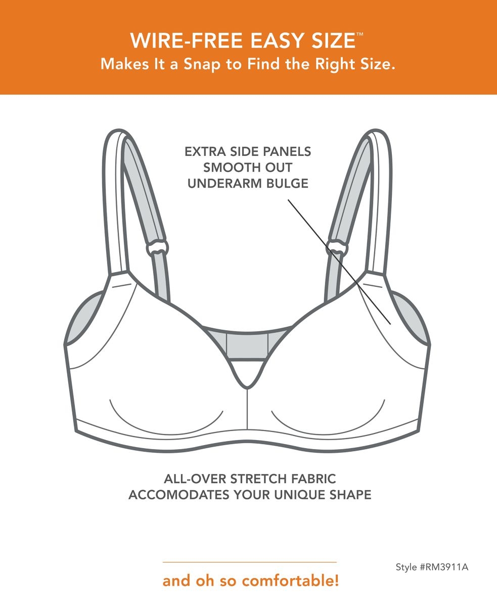 Warners® Easy Does It® UnderarmSmoothing with Seamless Stretch Wireless Lightly Lined Comfort