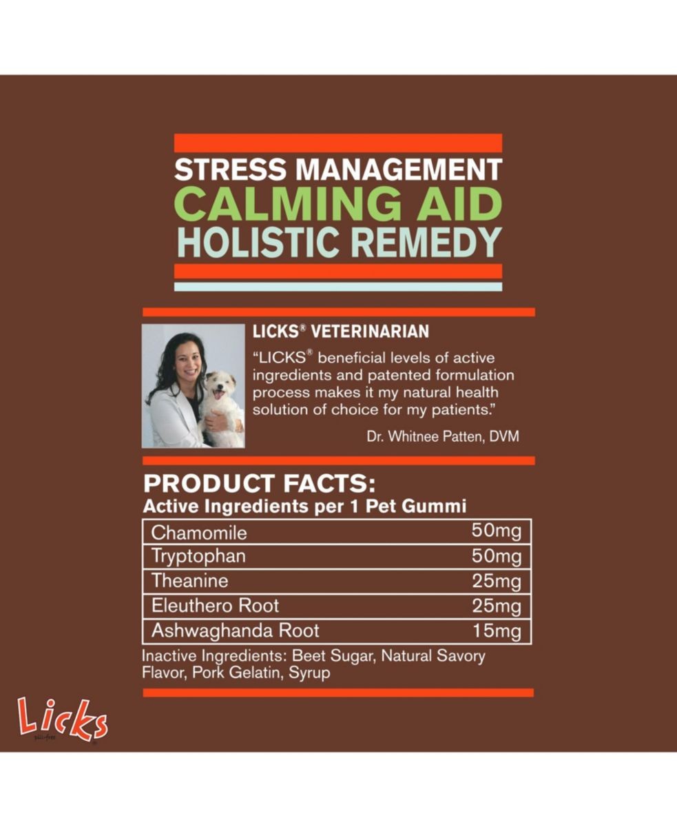 Licks PillFree Dog Calming Gummies Zen Calming Aid Supplements for