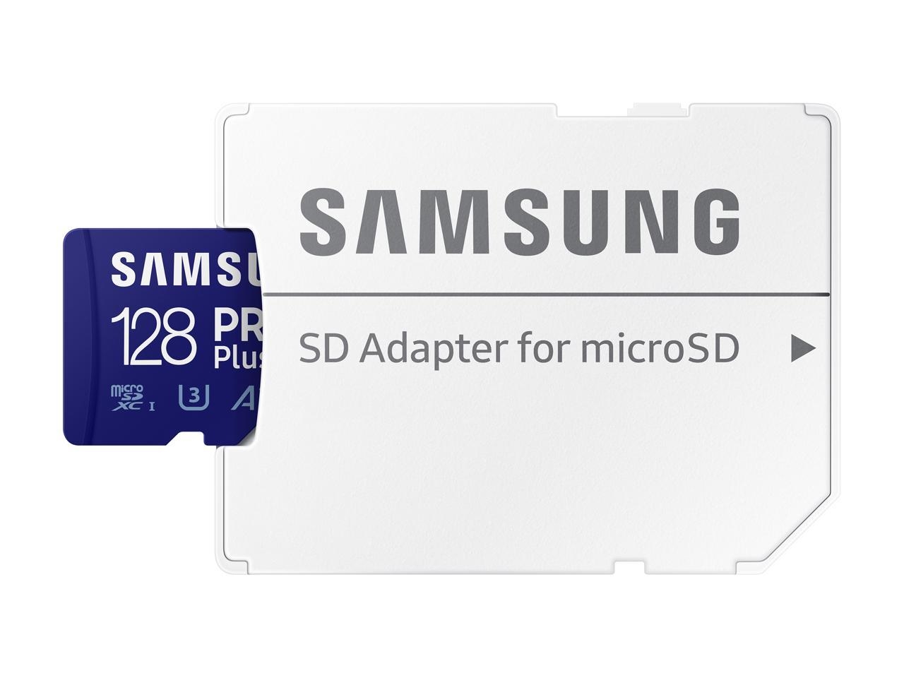 SAMSUNG PRO Plus 128GB microSDXC Flash Card w/ Adapter Model MBMD128KA