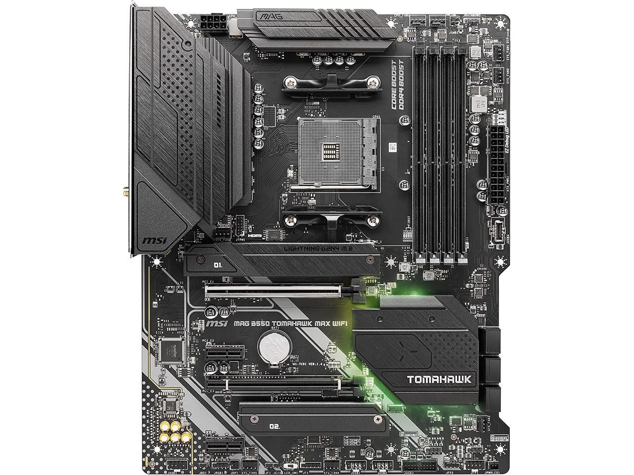 MSI MAG B550 TOMAHAWK MAX WIFI, AMD B550 ATX AM4, 4 Dimm DDR4, PCIE 4.0