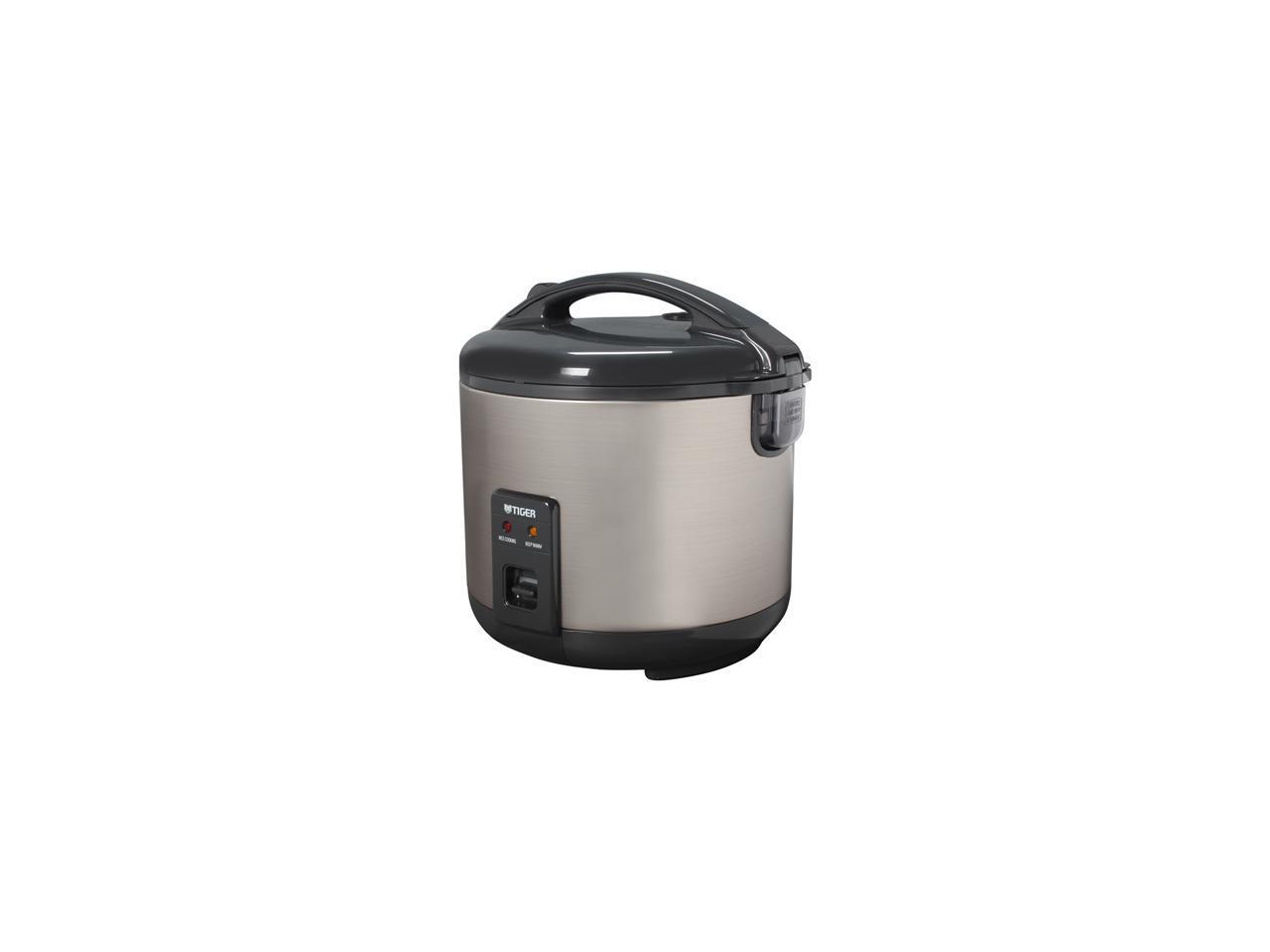 Tiger JNP-S18U Rice Cooker and Warmer, Stainless Steel Gray, 20 Cups ...