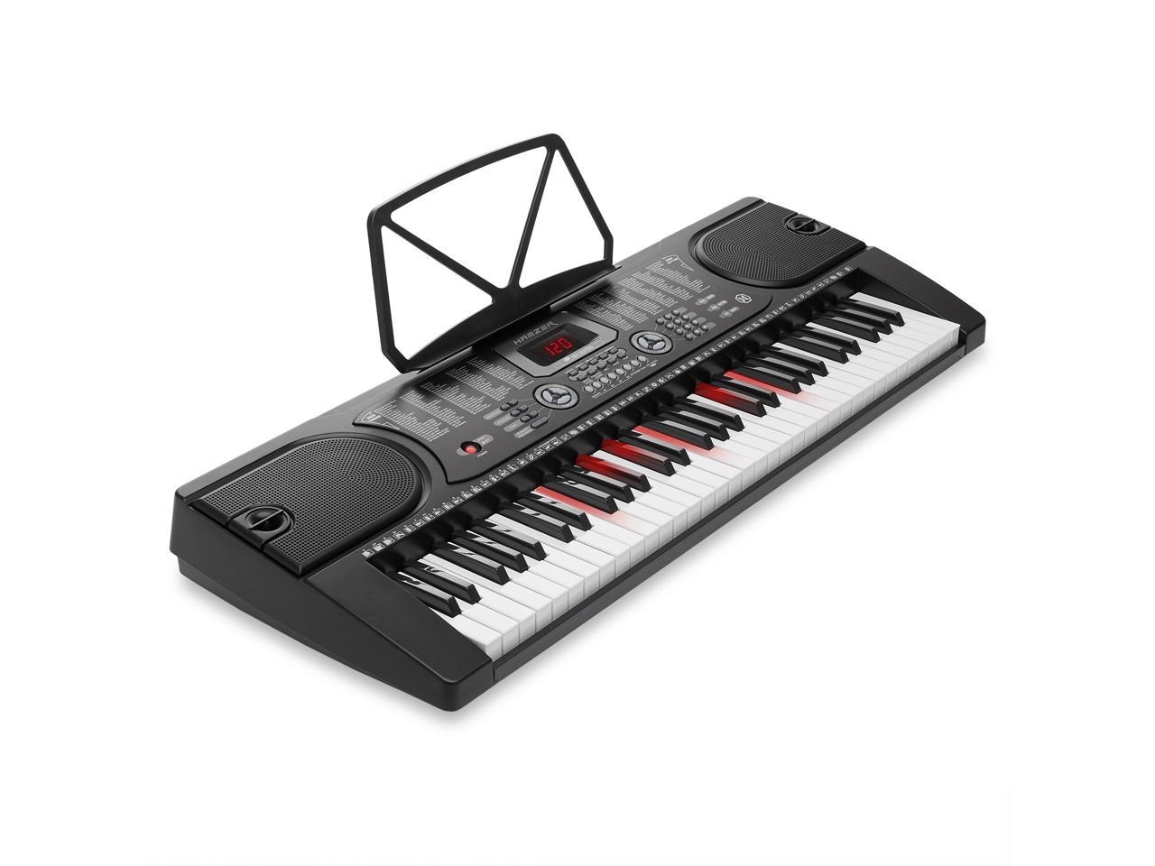 Hamzer 61-Key Electronic Keyboard Portable Digital Music Piano with ...