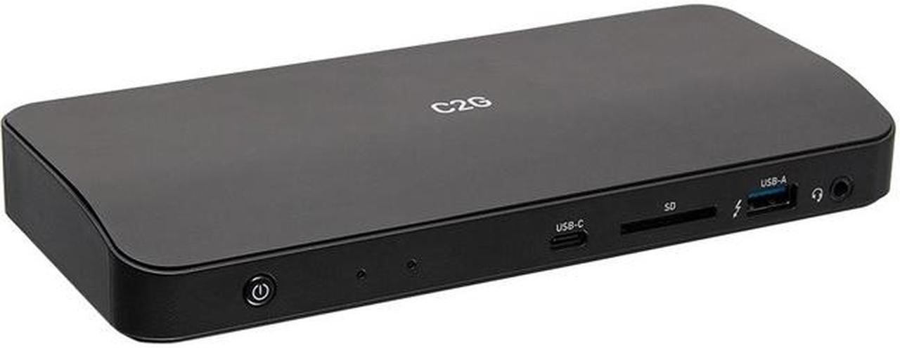 C2G Thunderbolt 3 8K Docking Station - DP, Ethernet, USB, SD, 3.5mm ...