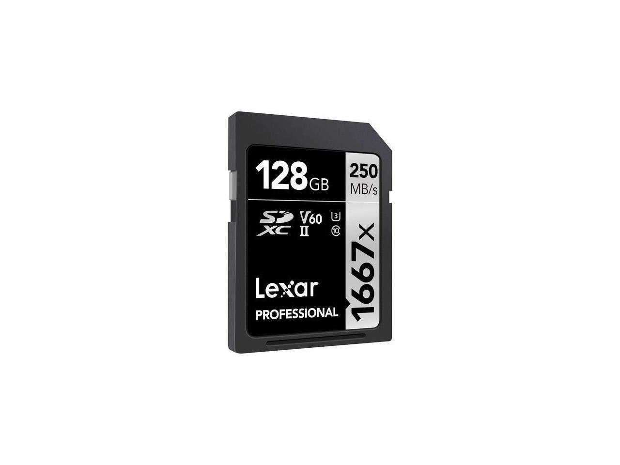 Lexar Professional 1667x 128GB SDXC UHS-II/U3 Memory Card # ...