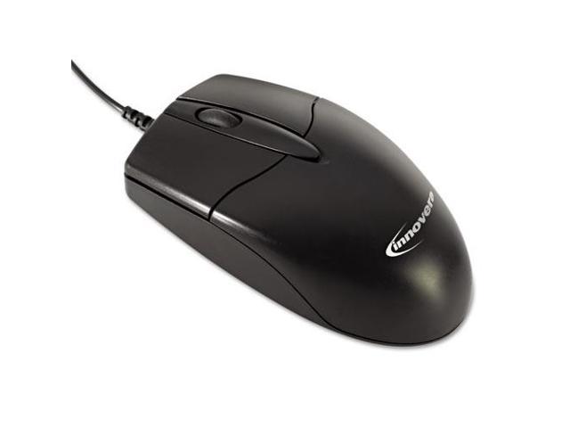 Innovera IVR61029 Black 3 Buttons 1 x Wheel USB Wired Optical Mid-size Mouse