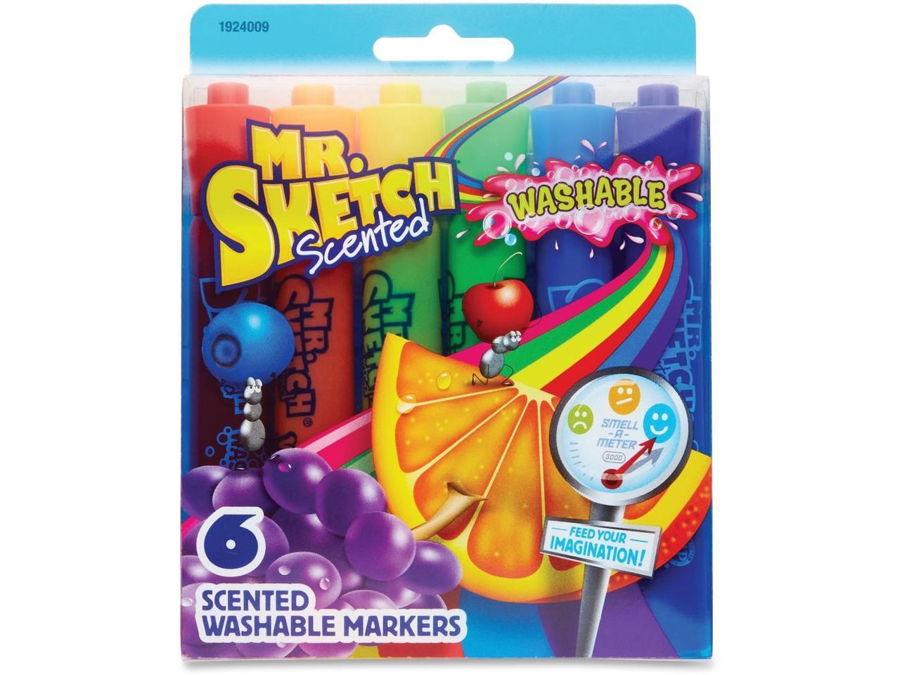 Mr. Sketch Scented Washable Markers, Chisel Tip, Assorted, 192/Pack  (1924063)