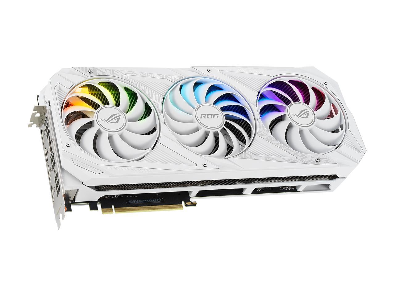 ASUS ROG Strix NVIDIA GeForce RTX 3070 V2 White OC Edition Gaming ...