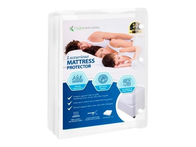 Hygea Natural Luxurious Mattress Cover - Water Resistant, Washable