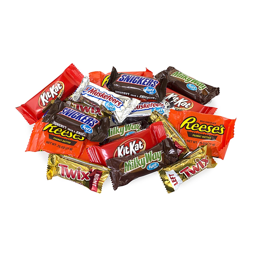 Mars Variety Pack M&M'S, SNICKERS, TWIX & 3 MUSKETEERS Milk Chocolate  Pieces, 48 oz., 30 (220-00084)