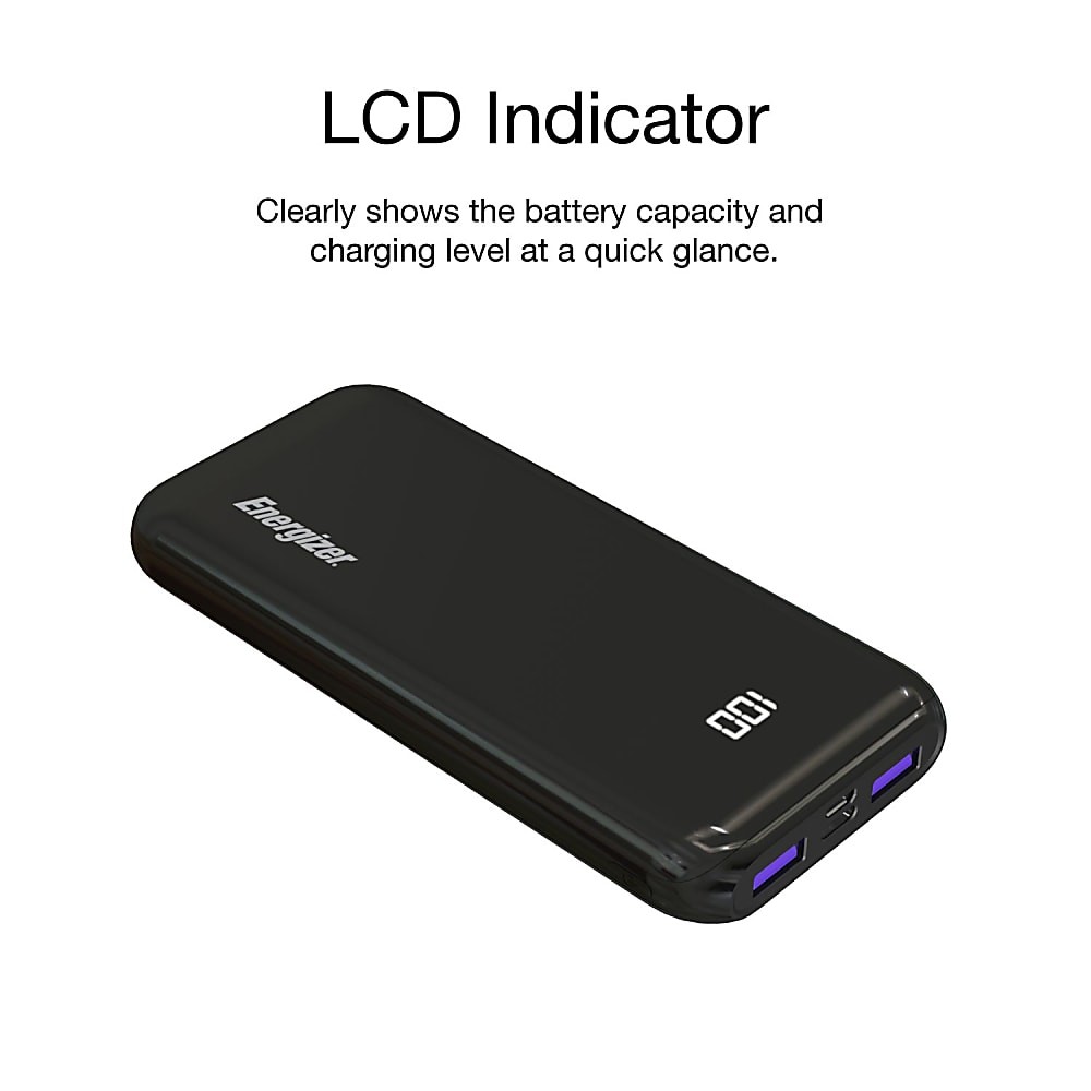 Energizer 20,000 mAh Ultimate Wireless PD Portable Charger & LCD Screen