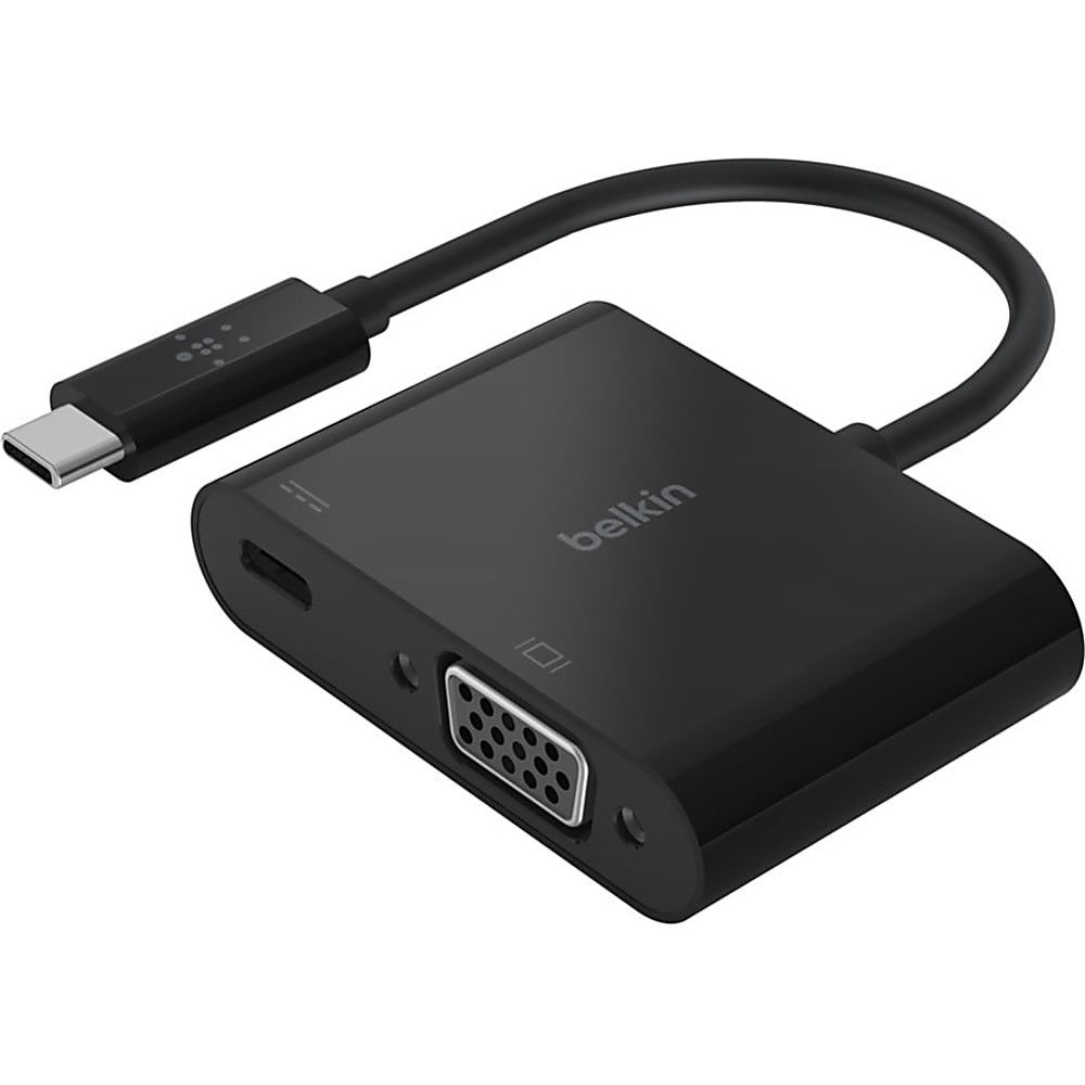 Belkin USBC to VGA + Charge Adapter 1 x Type C USB Male 1 x 15pin